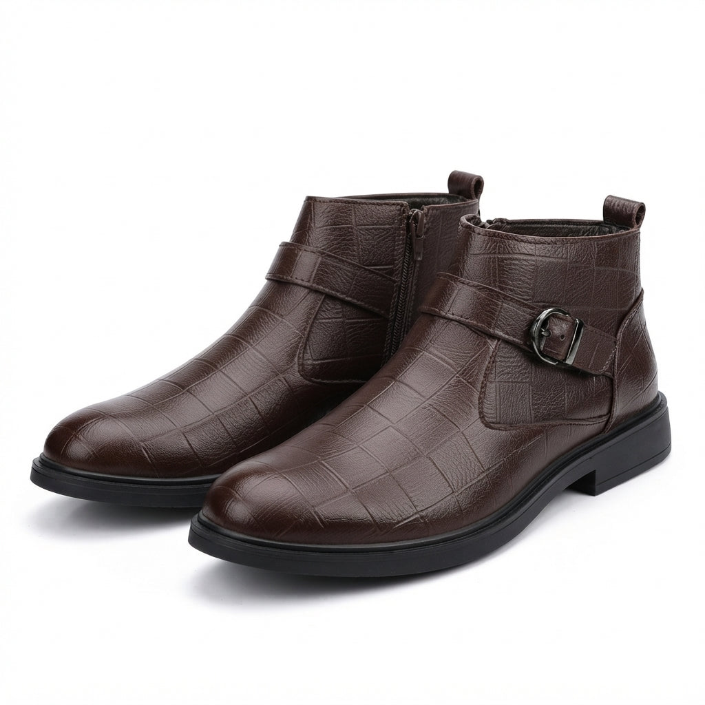 Men's Refined Leather Ankle Boots