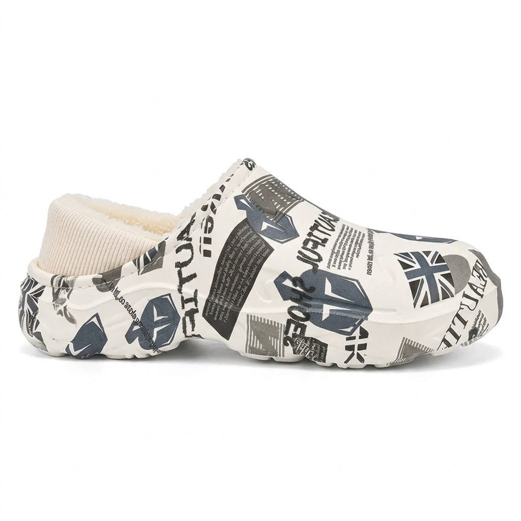 Men's Cosy Fleece-Lined Clog Slippers
