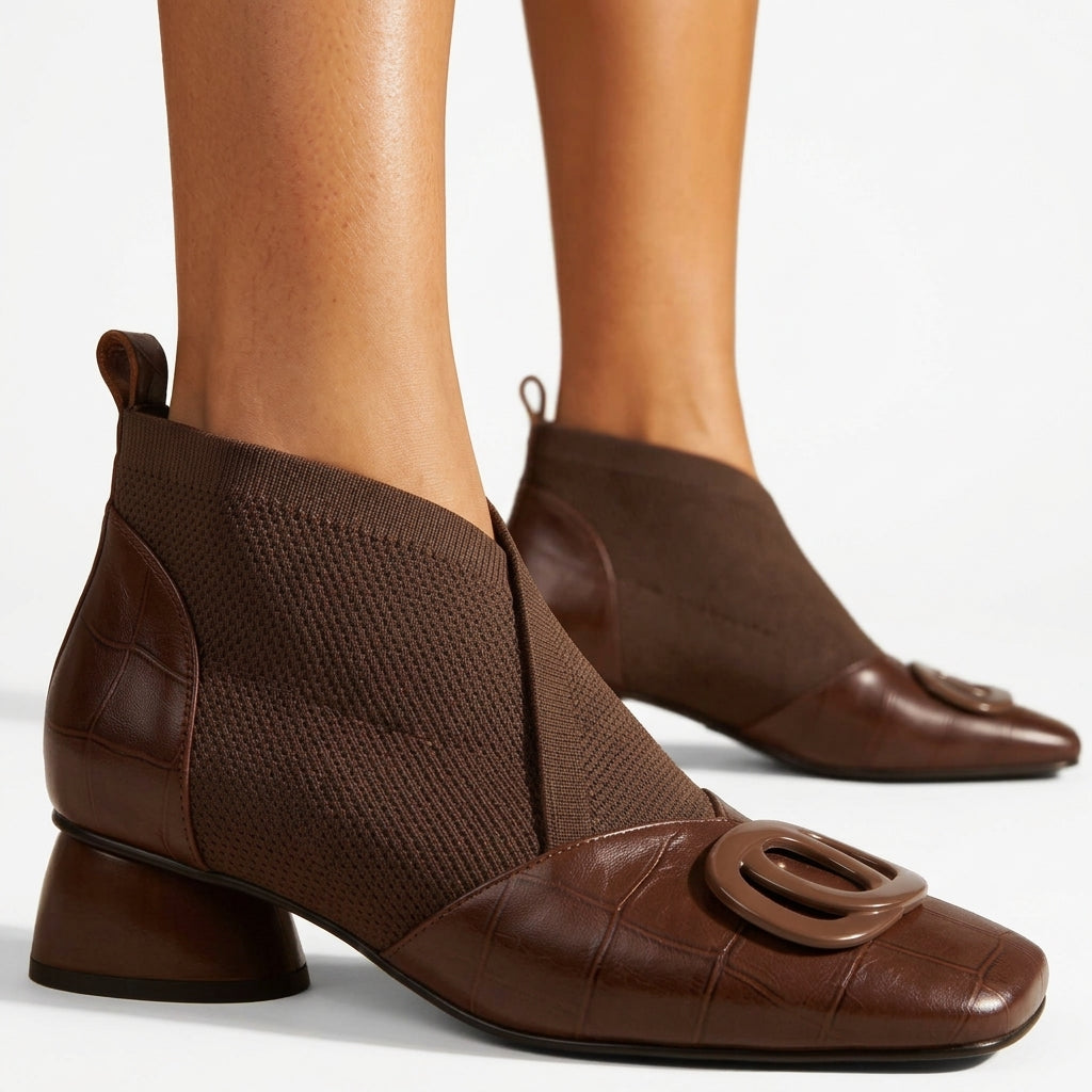 Women's Chic Heeled Sock Boots