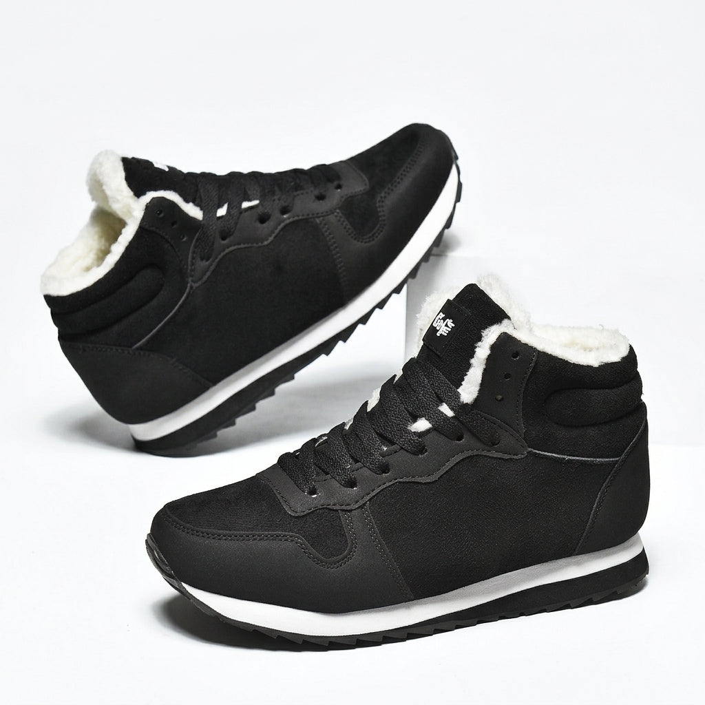 Men's Cosy Warm-Lined High-Top Trainers
