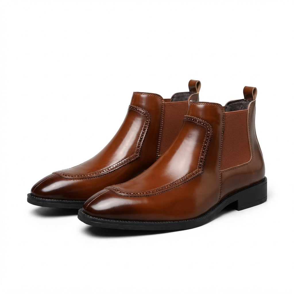 Men's Sophisticated Leather Chelsea Boots