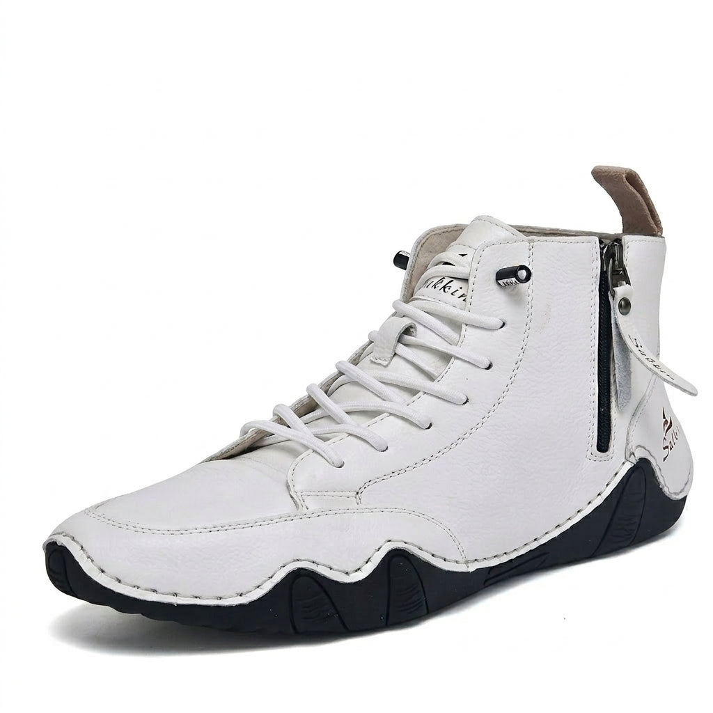 Men's Rugged Leather Ankle Boots