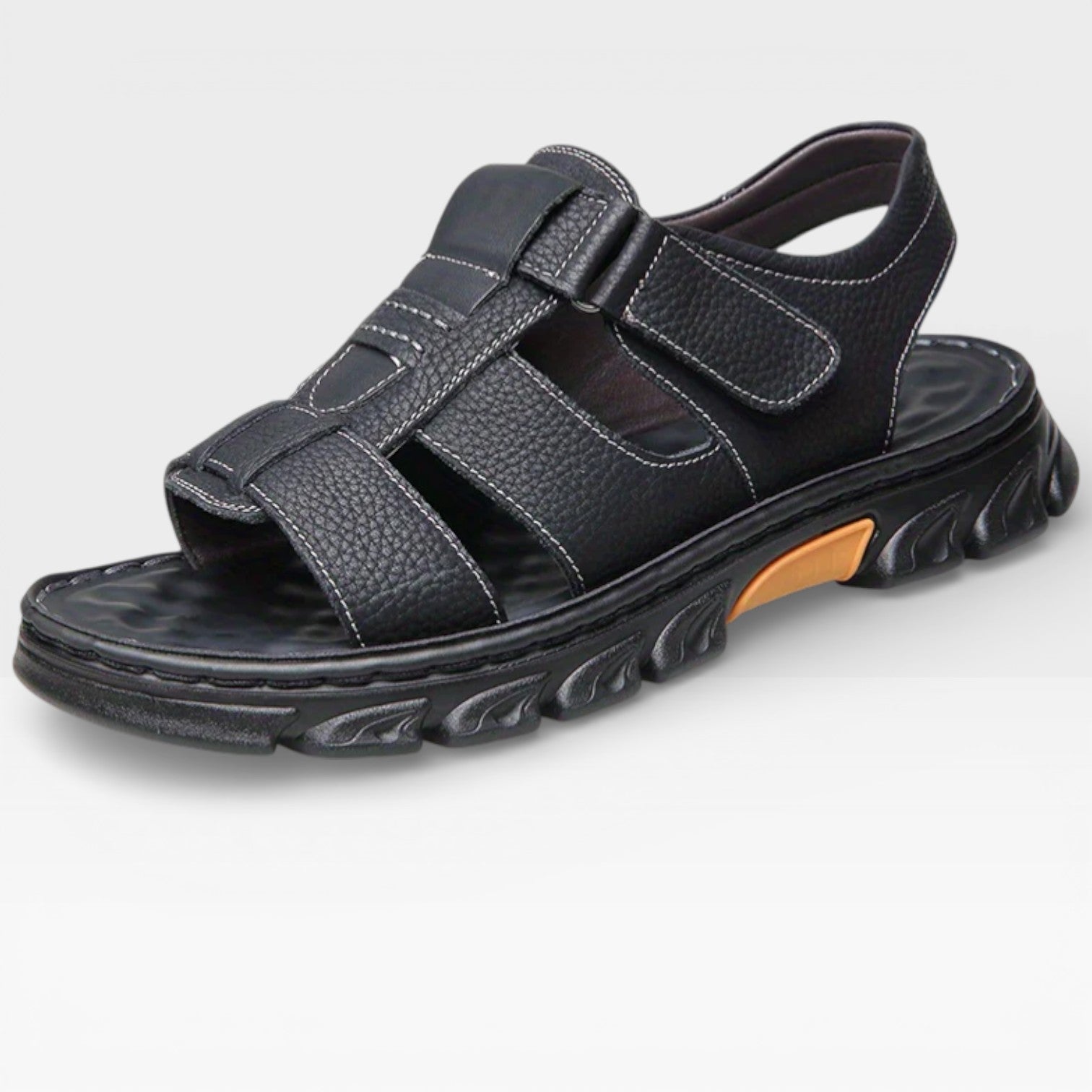 Men’s Soft Sole Leather Sandals for Summer Wear