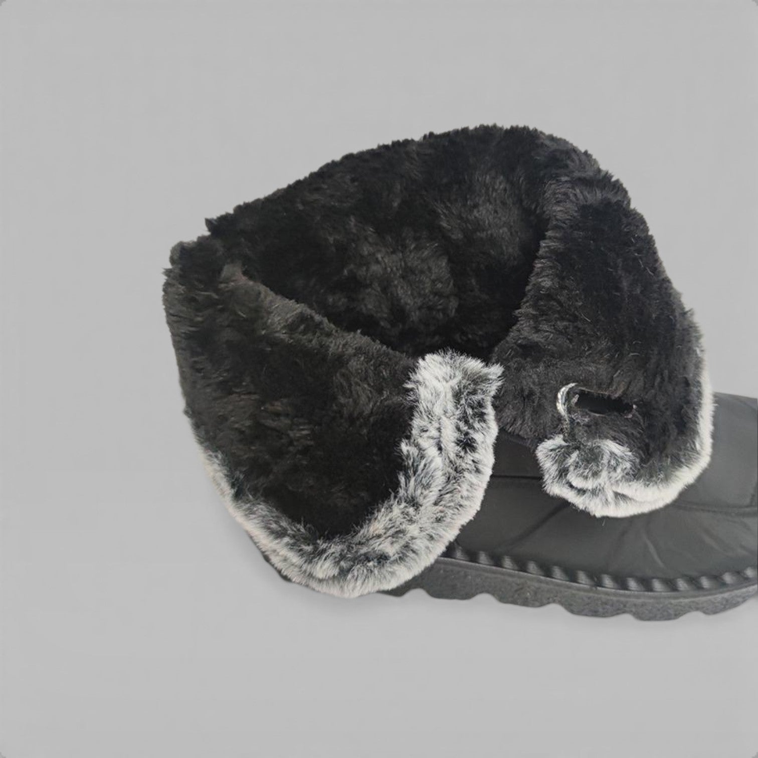 Women's Quilted Winter Boots – Faux Fur Lined Waterproof Snow Boots