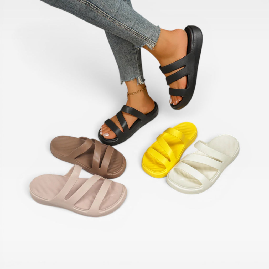 Women's Molded Platform Sandals – Cushioned Cloud Comfort Sandals