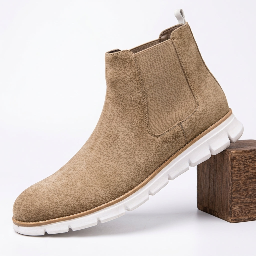 Men's Relaxed Suede Chelsea Boots
