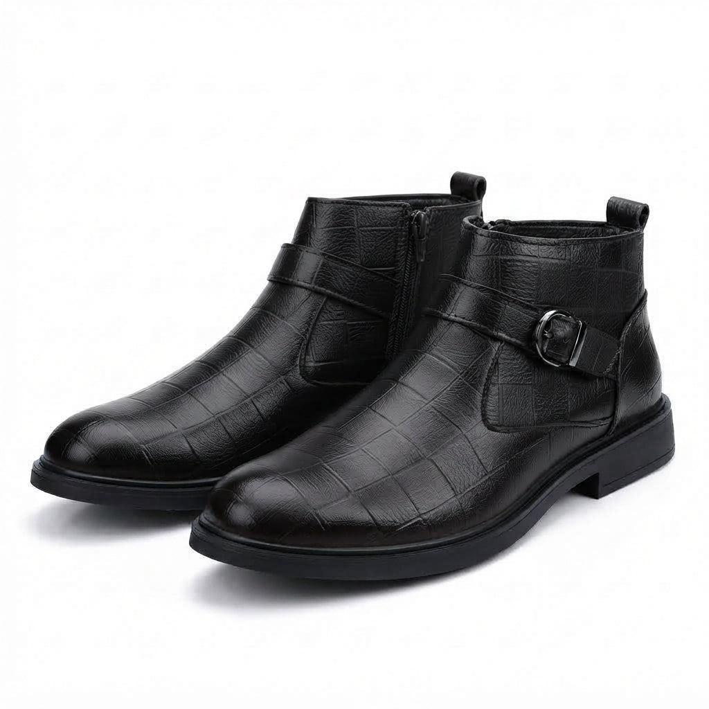 Men's Refined Leather Ankle Boots