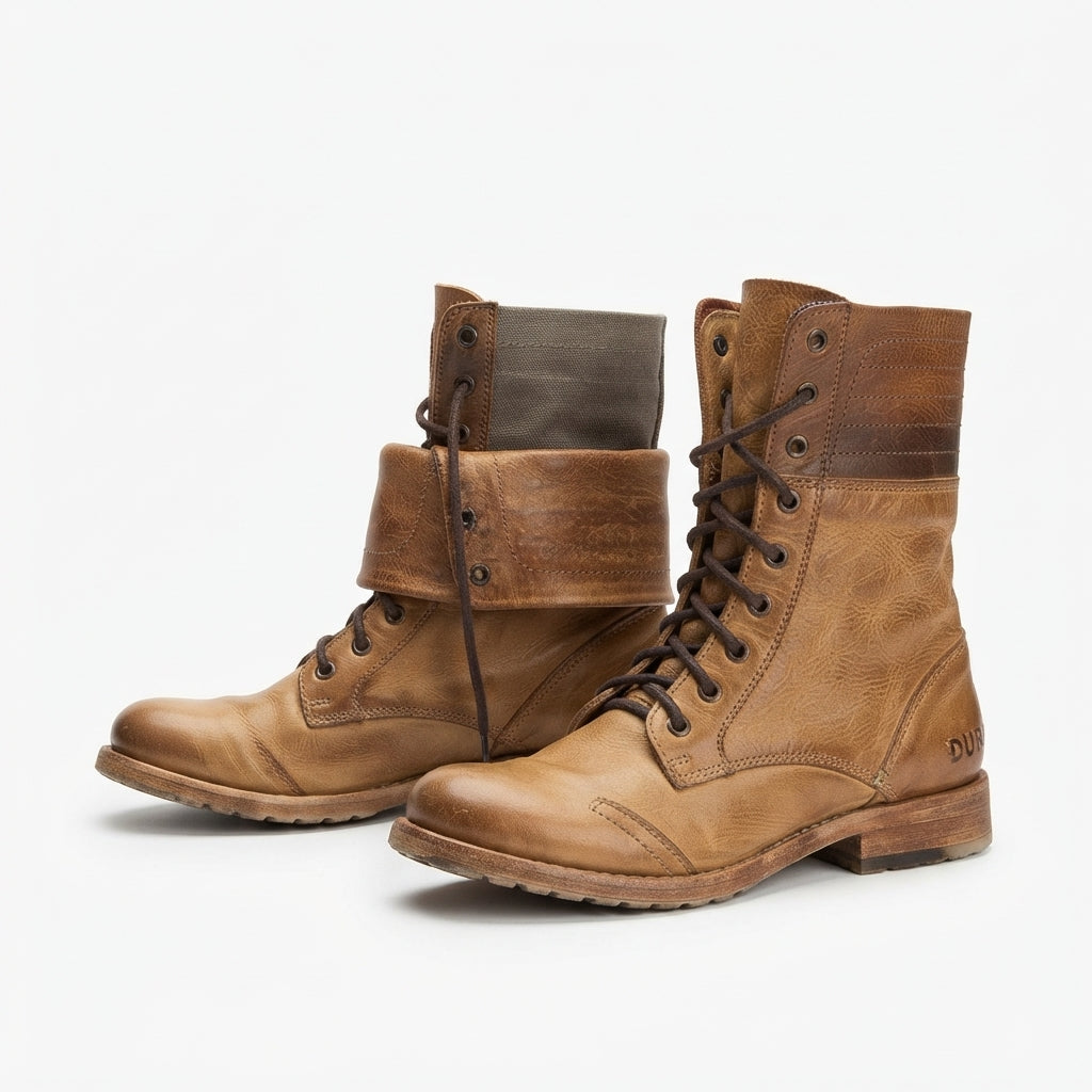 Women's Rugged Lace-Up Combat Boots