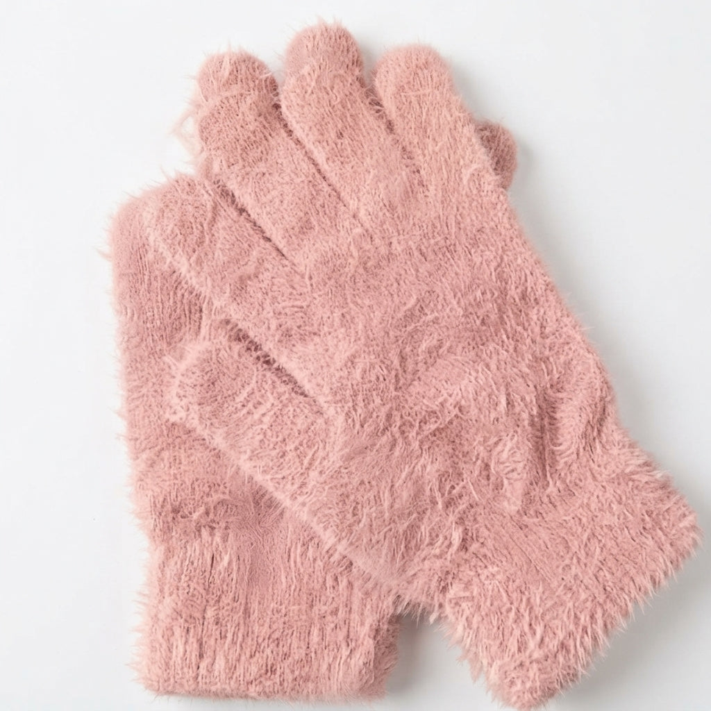 Women's Cosy Plush Five-Finger Winter Gloves