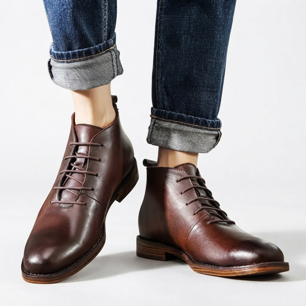 Men's Classic Leather Ankle Boots