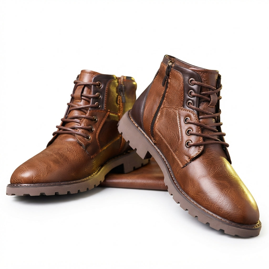 Men's Rugged Combat Ankle Boots