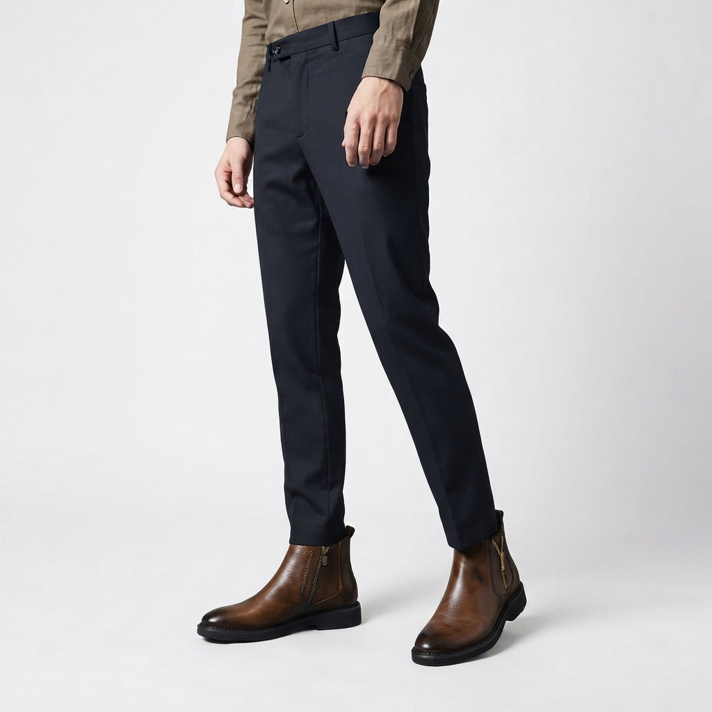 Men's Refined Leather Ankle Boots