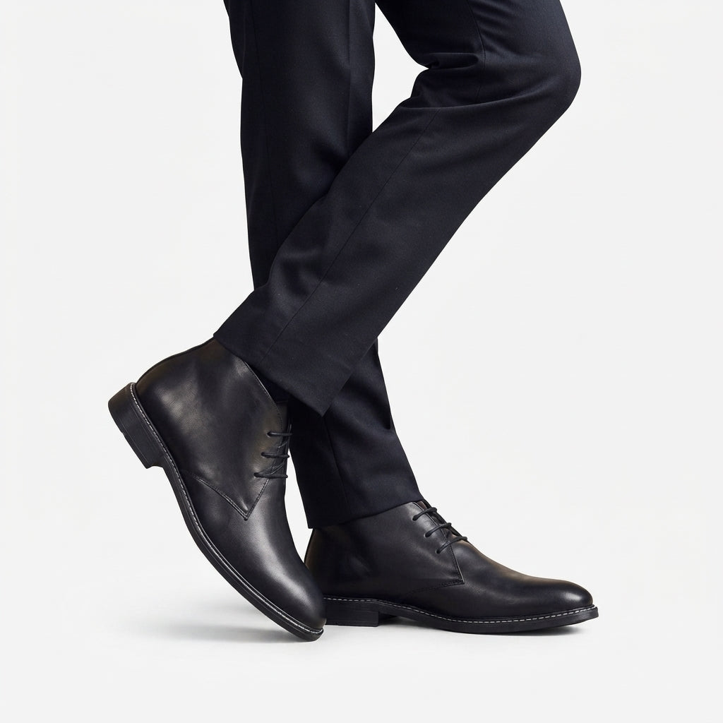 Men's Classic Leather Ankle Boots