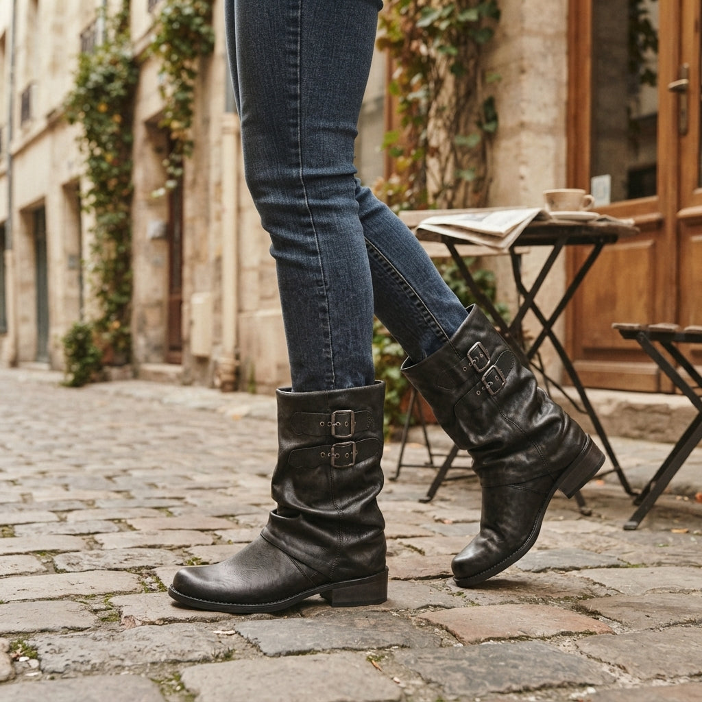 Women's Effortless Slouch Biker Boots