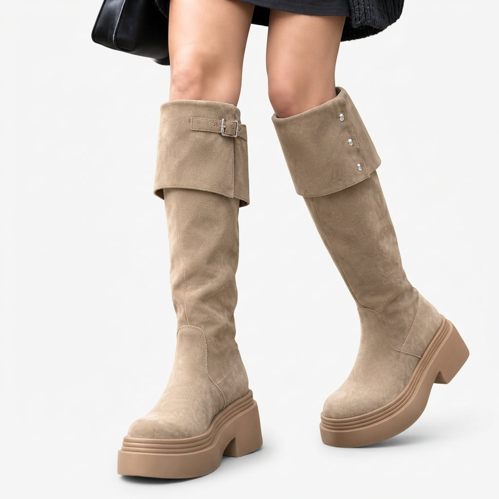 Women's Elegant Over The Knee High Platform Boots