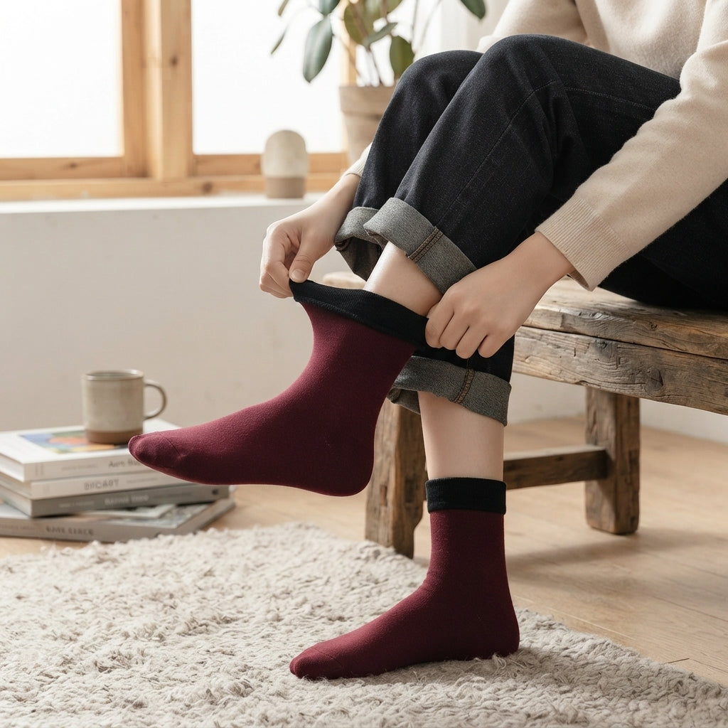 Women's Cosy Fleece-Lined Winter Socks