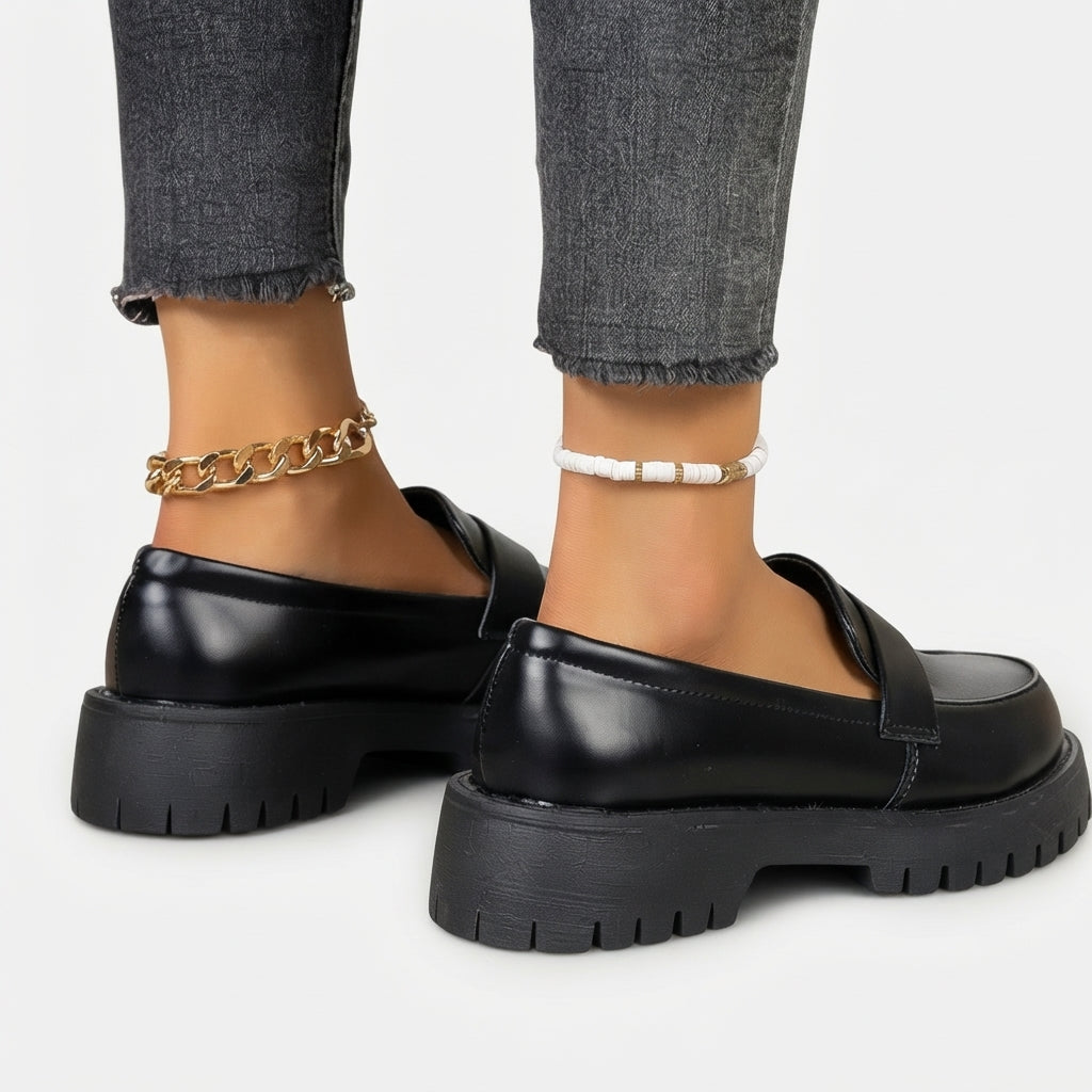 Women's Easygoing Chunky Penny Loafers