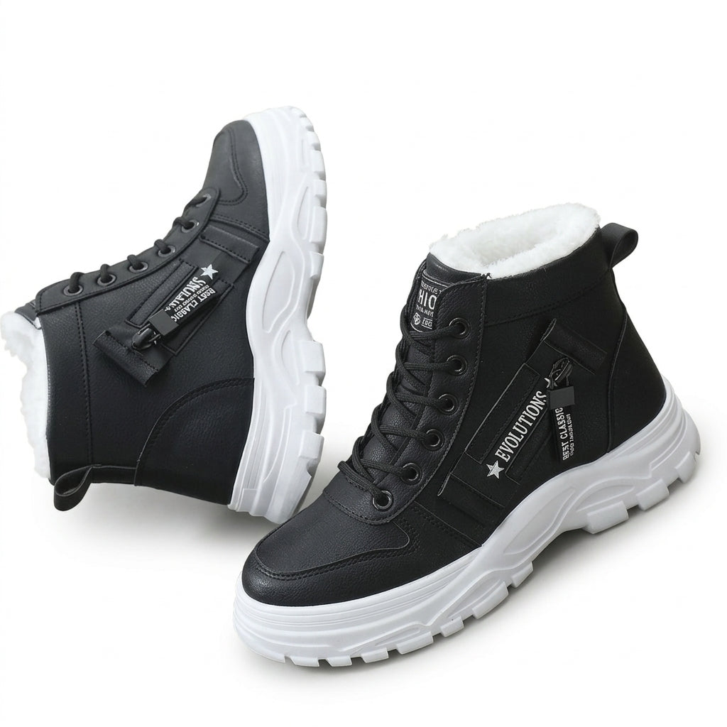 Women's Chic High-Top Platform Trainers