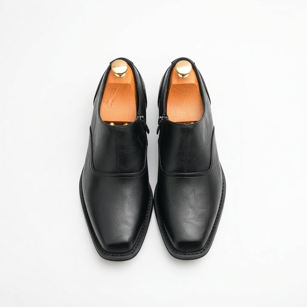 Men's Rugged Leather Ankle Boots