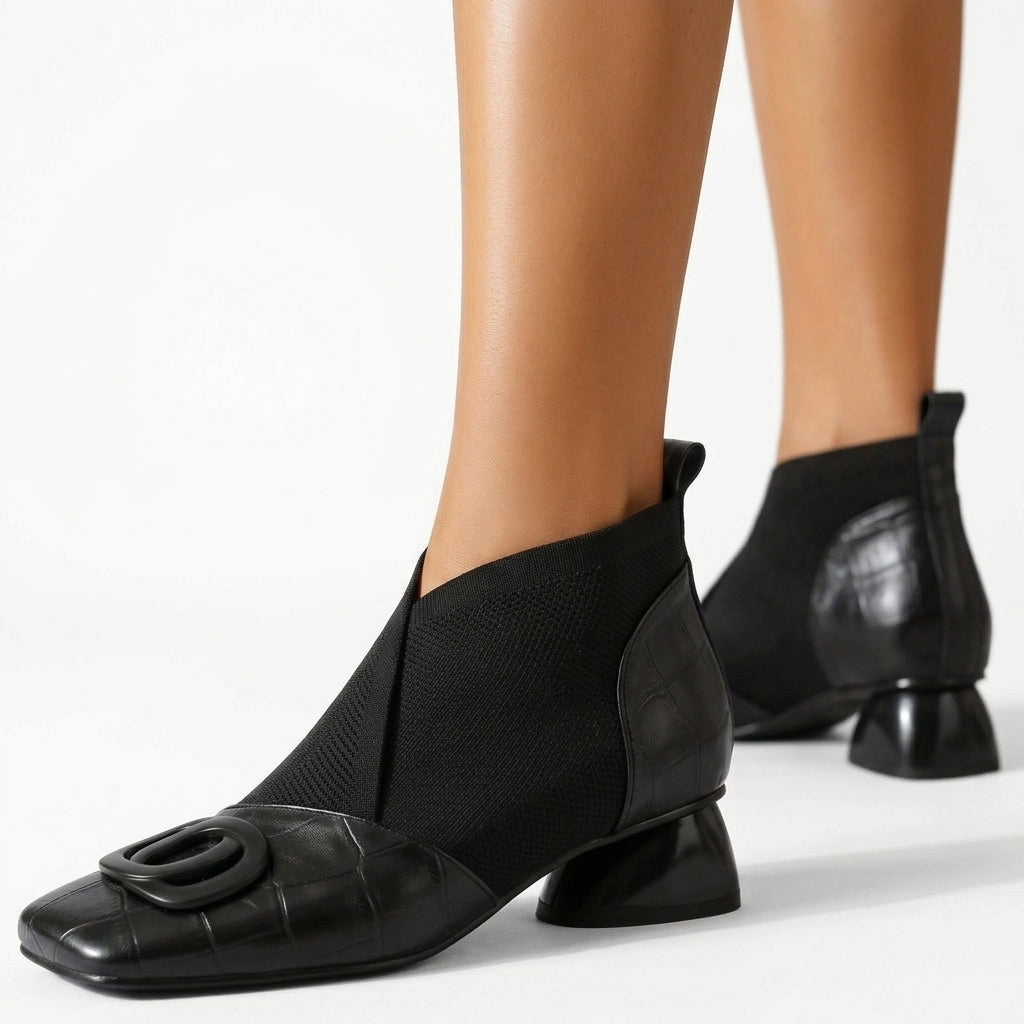 Women's Chic Heeled Sock Boots