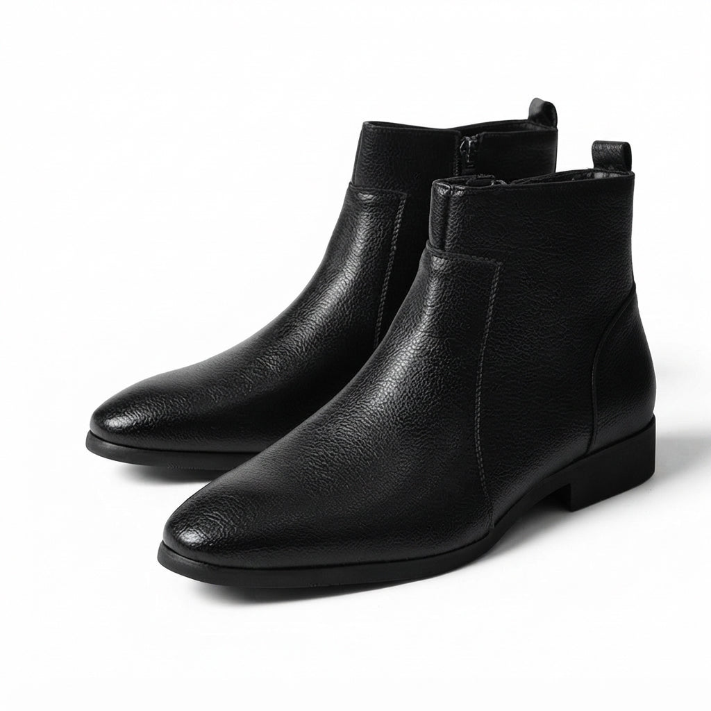 Men's Refined Leather Ankle Boots