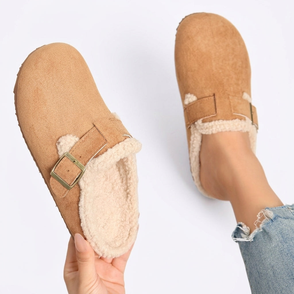 Women's Cosy Buckle Clog Slippers