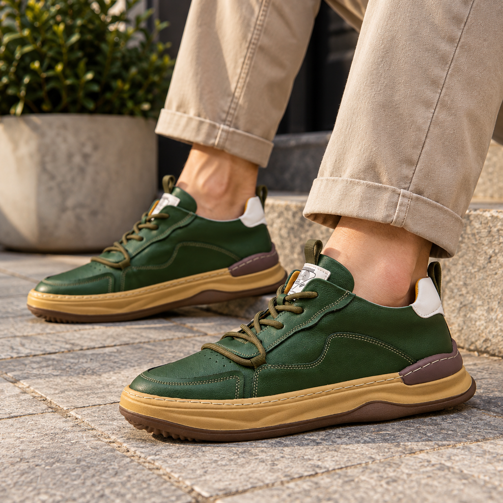 Men's Leather Urban Trainers