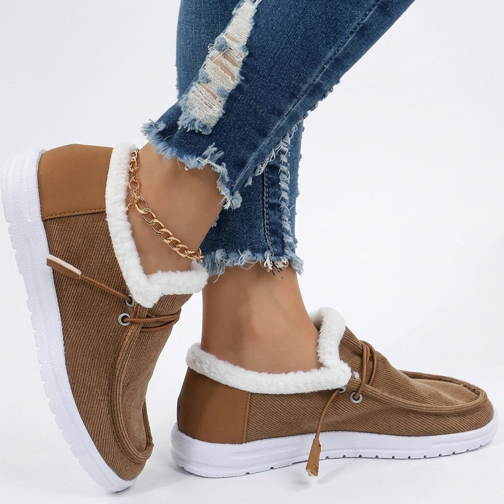 Women's Cosy Plush-Lined Moccasin Loafers