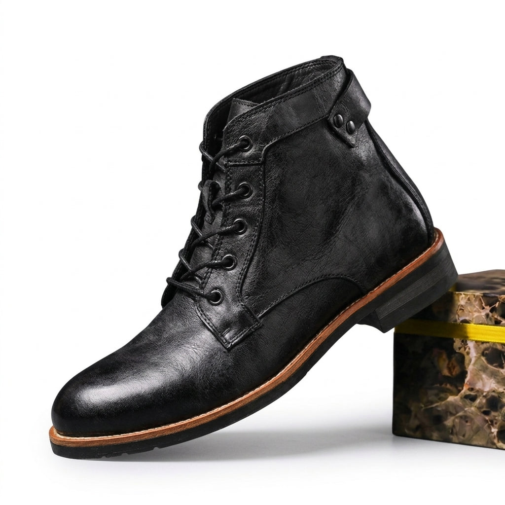 Men's Classic Leather Ankle Boots