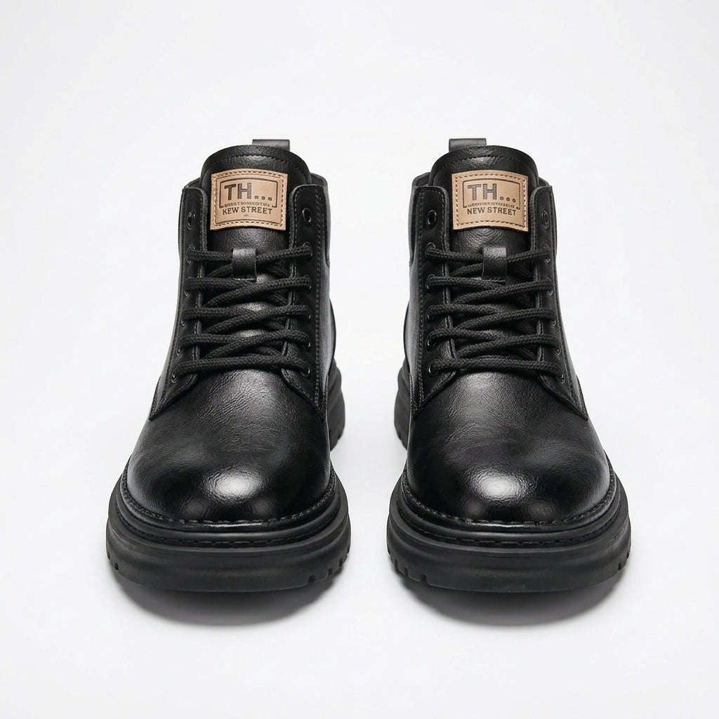 Men's Rugged Leather Combat Boots