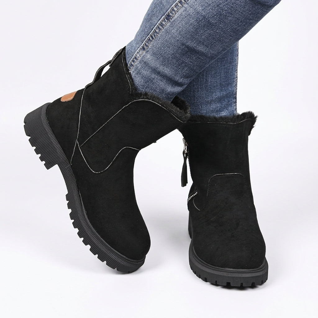 Women's Cosy Suede Side-Zip Ankle Boots