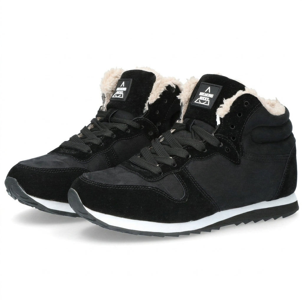 Men's Cosy Fleece-Lined High-Top Winter Trainers