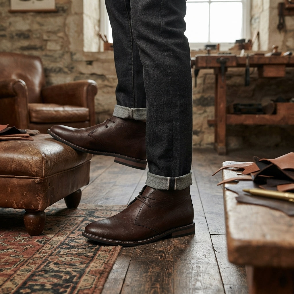 Men's Classic Leather Chukka Boots