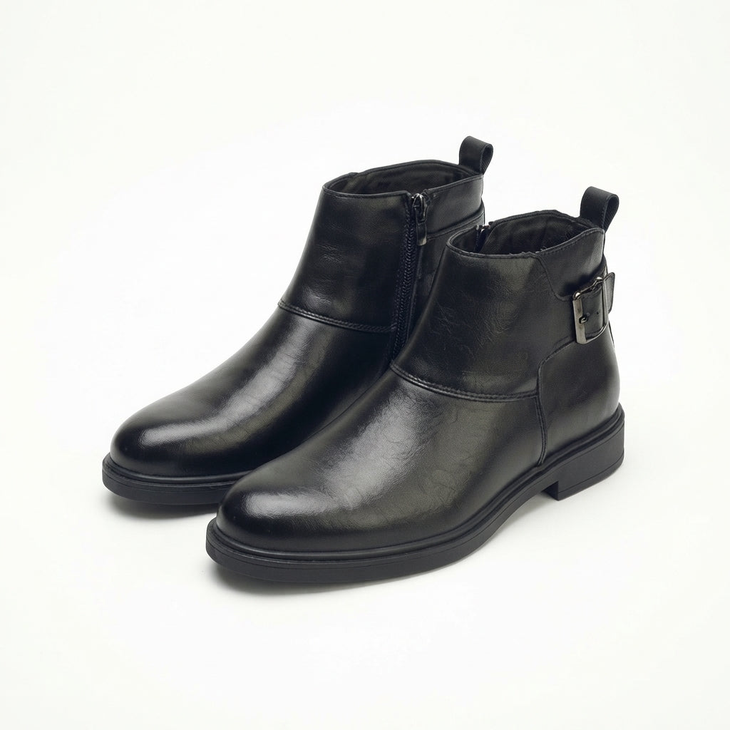 Men's Effortless Leather Ankle Boots