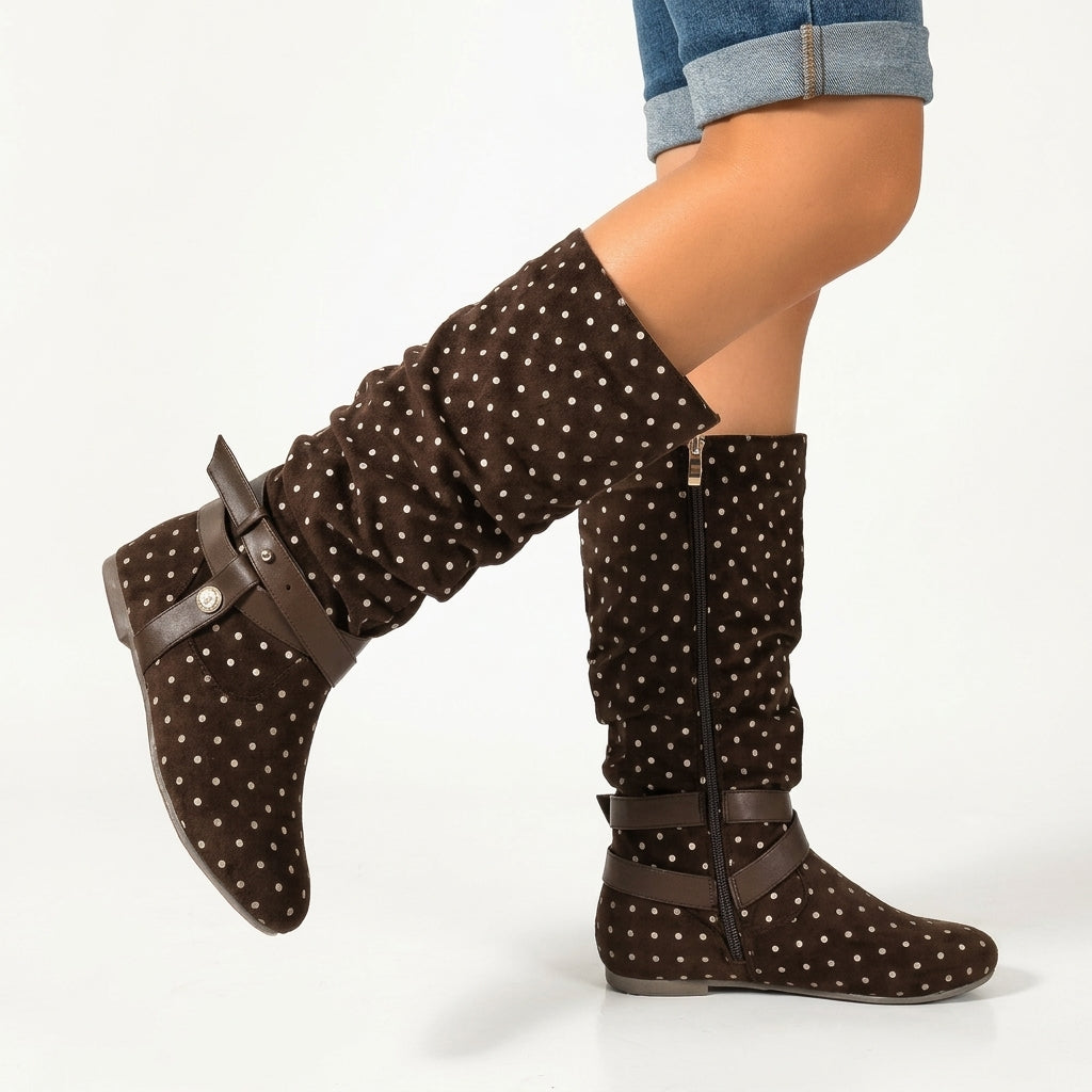 Women's Relaxed Slouch Wide Calf Boots