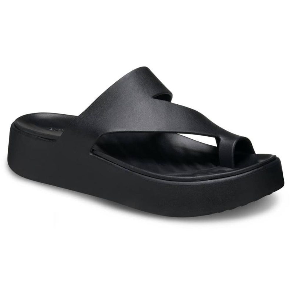 Women's Platform Toe Loop Sandals – Cushioned Slip On Comfort Slides