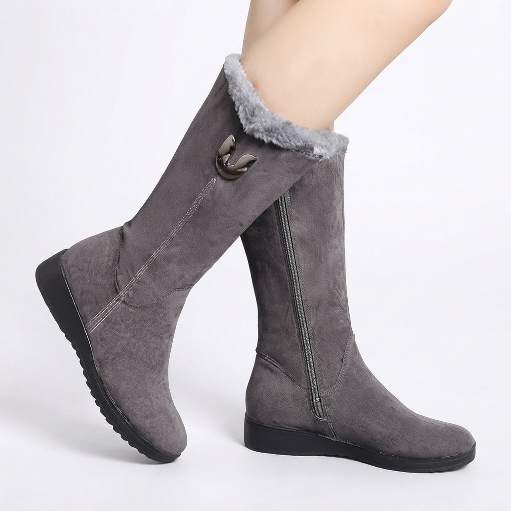 Women's Cosy Fur-Lined Knee-High Boots