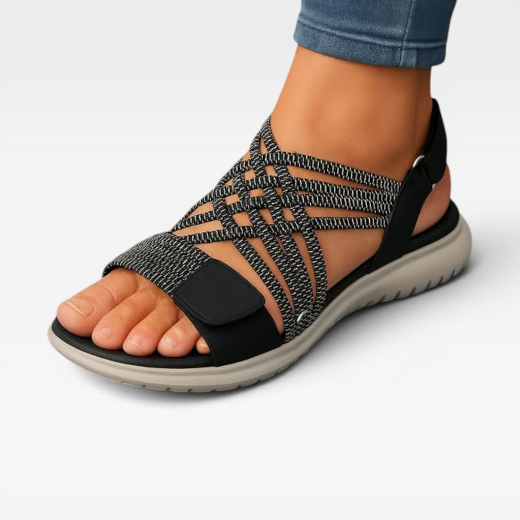 Women's Walking Sandals – Comfortable Open Toe Cushioned Summer Slides