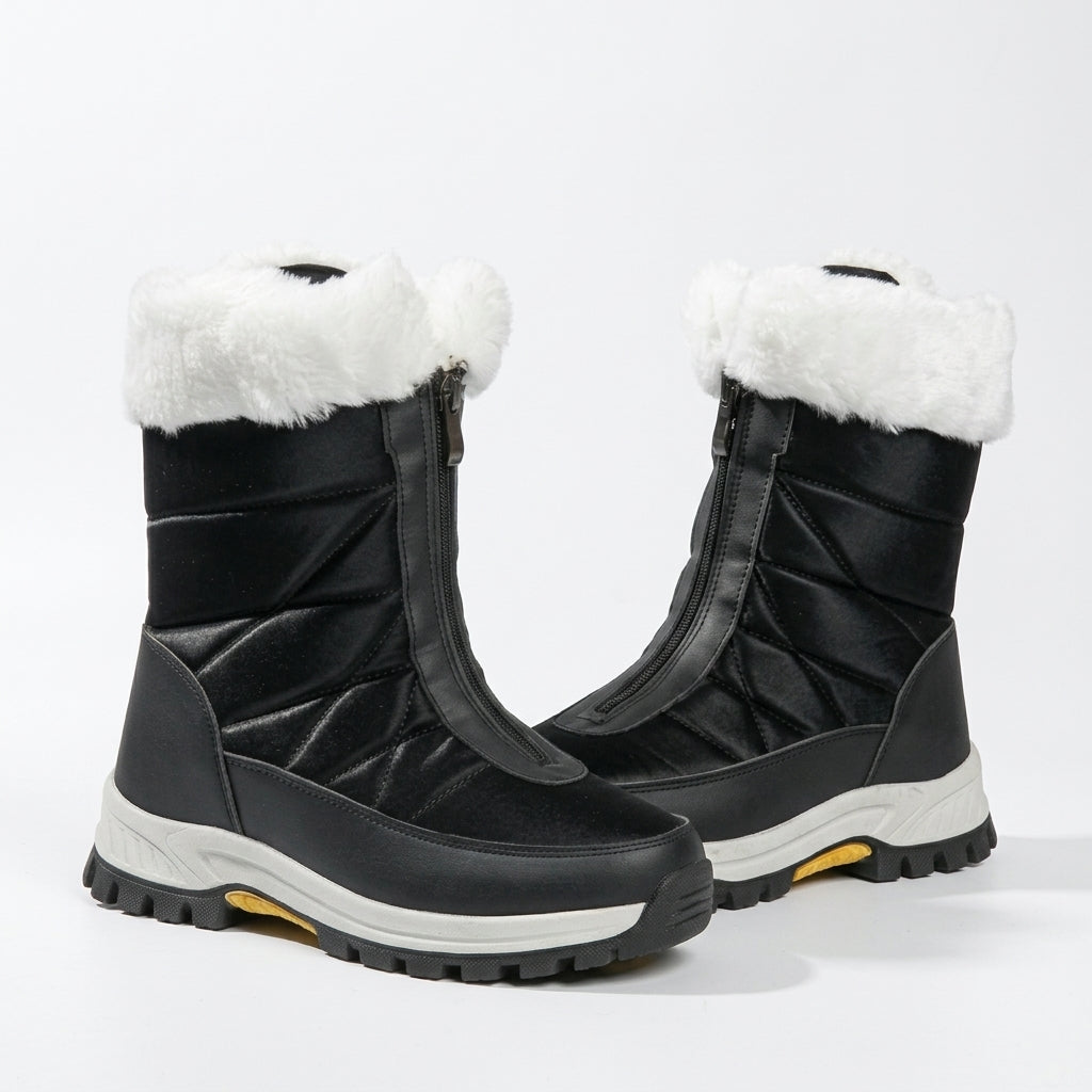 Women's Faux Fur Cuff Ankle Boots