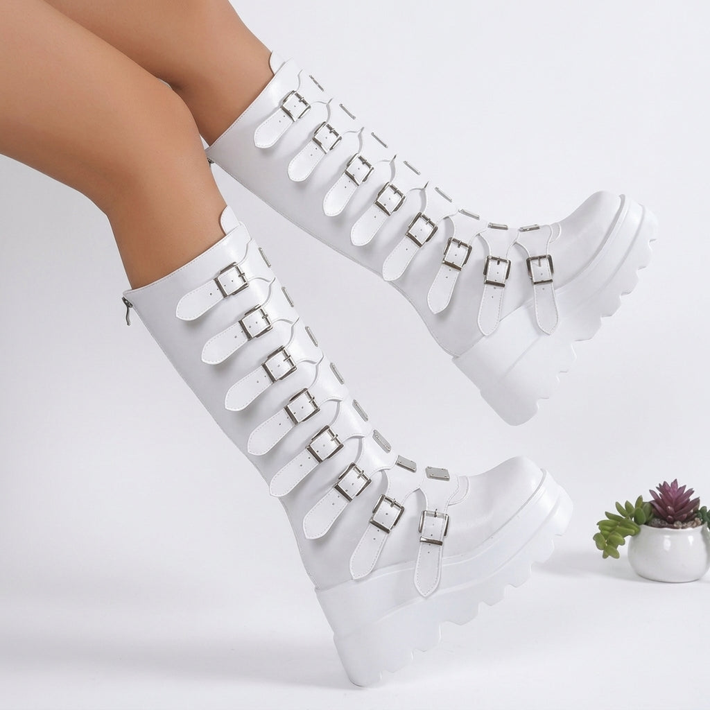 Women's Chic Platform Knee High Boots