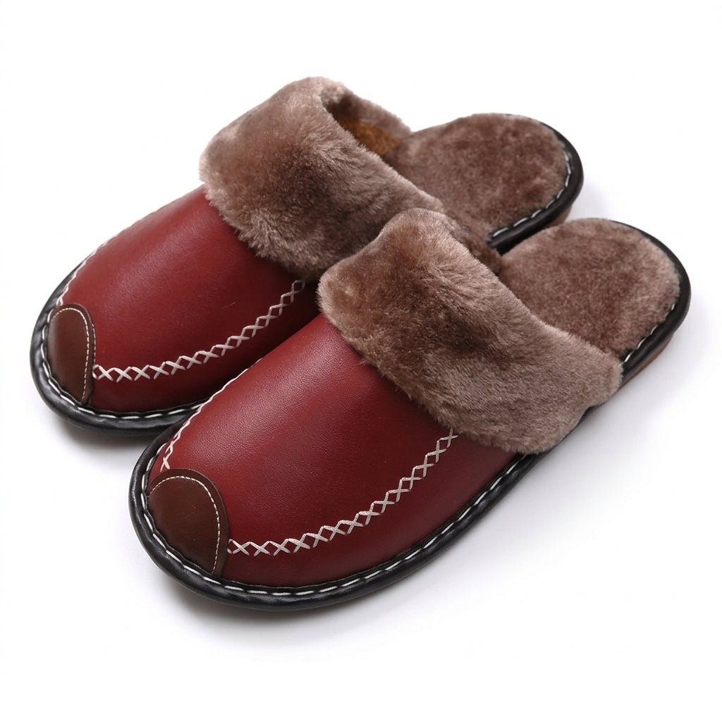Women's Cosy Leather Slippers