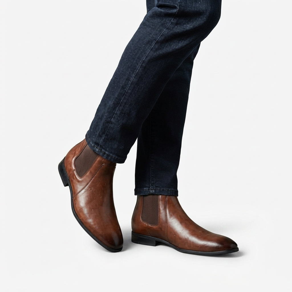 Men's Classic Leather Chelsea Boots