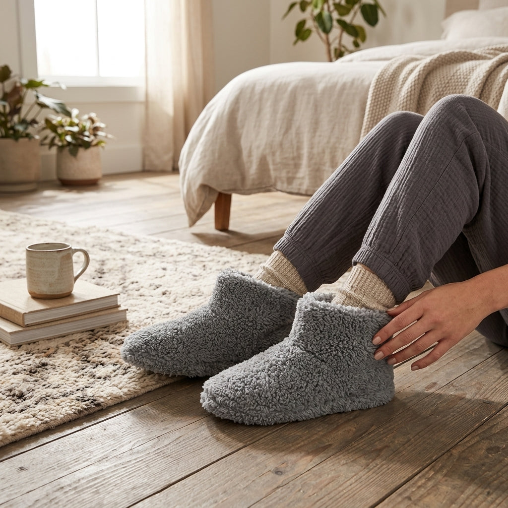 Women's Cosy Heated Boot Slippers
