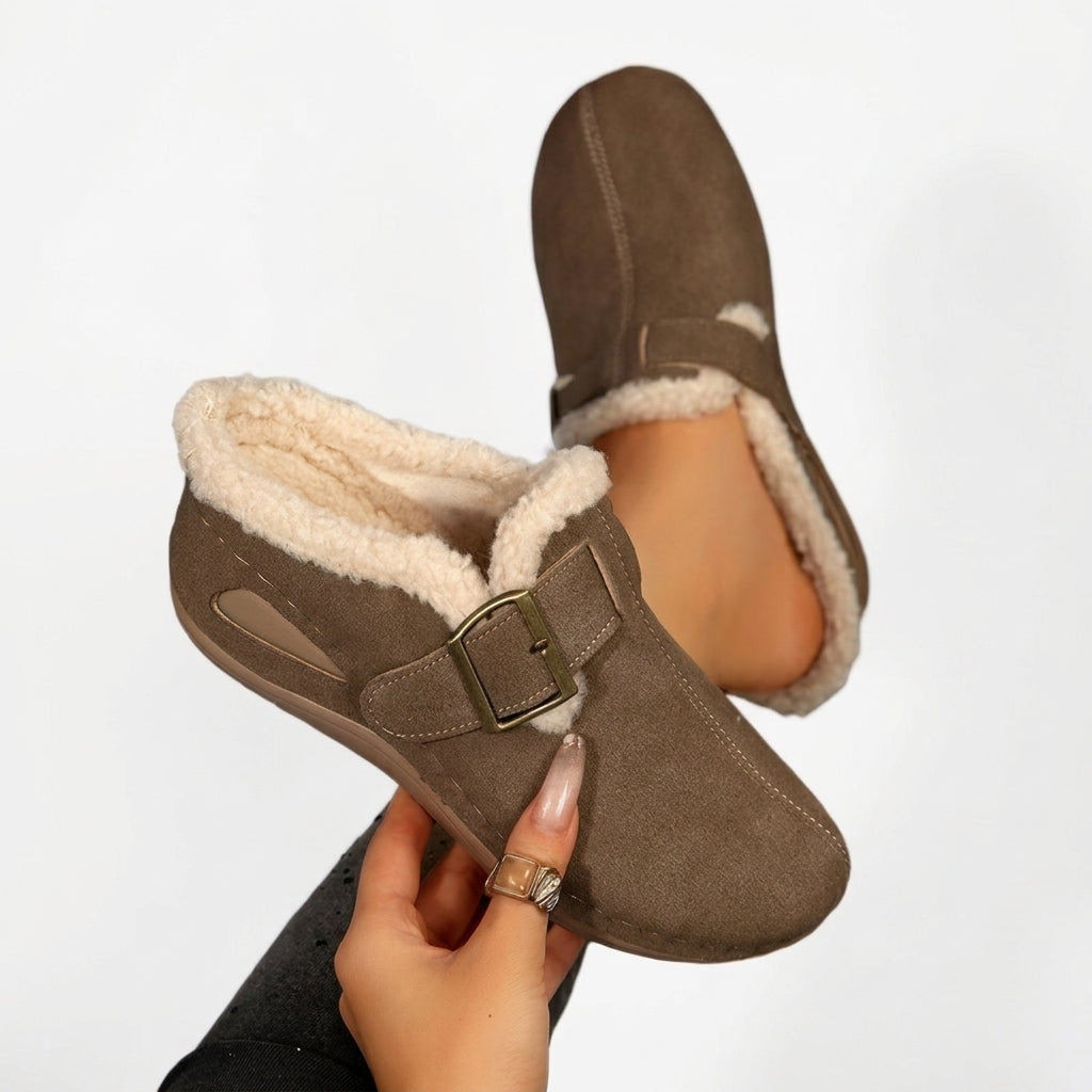 Women's Cosy Fleece-Lined Moccasin Slippers