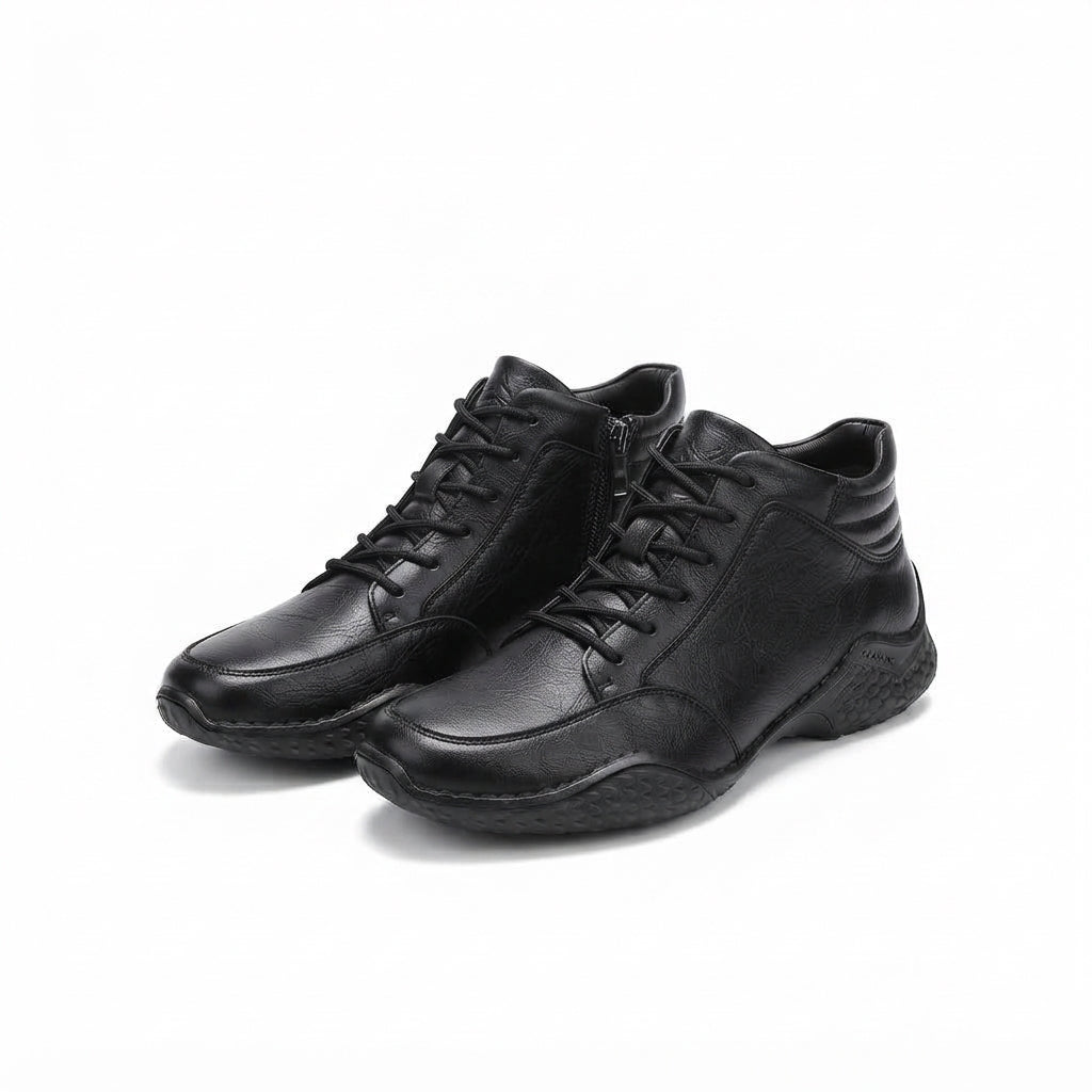 Men's Rugged Leather Ankle Boots