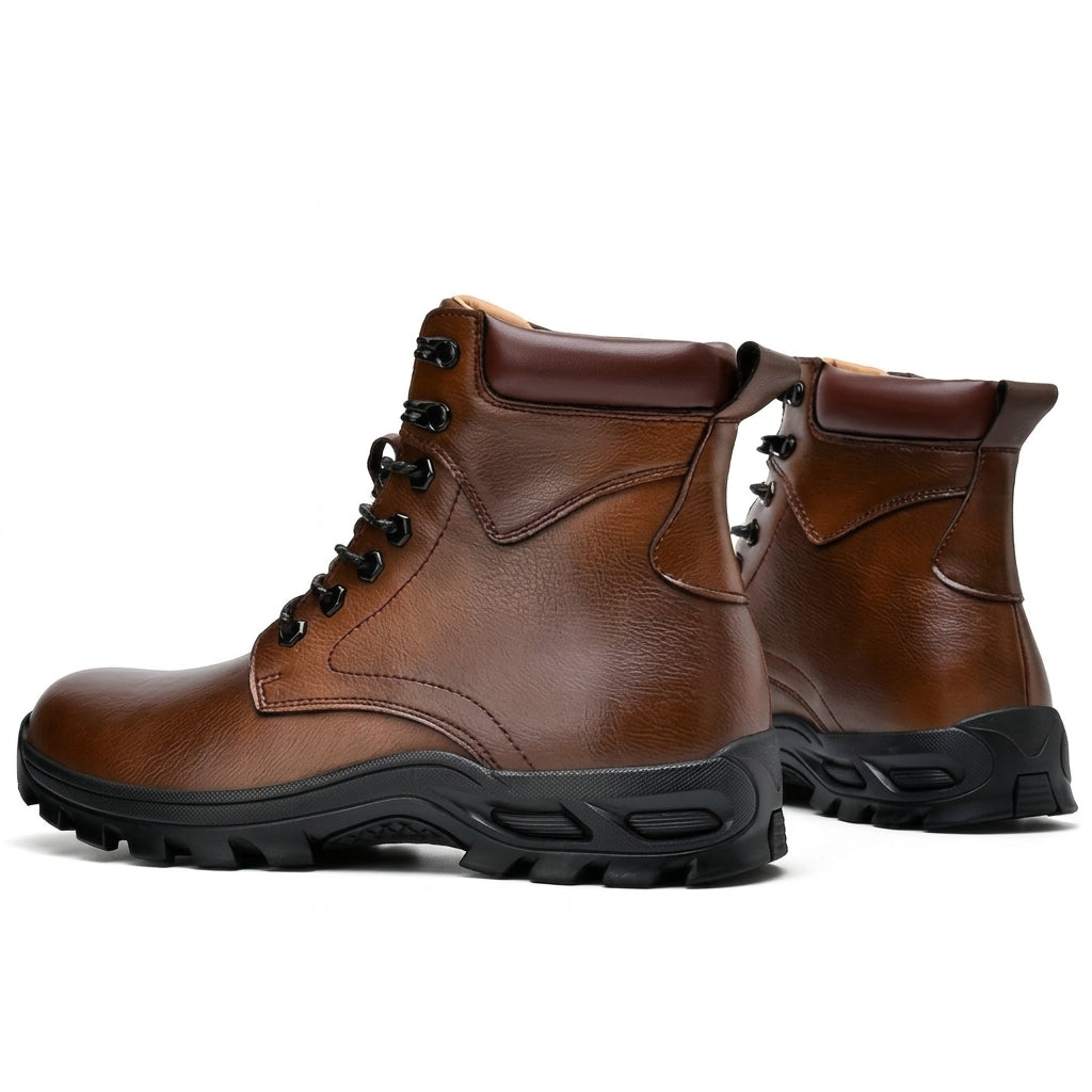 Men's Rugged Lace-Up Combat Boots