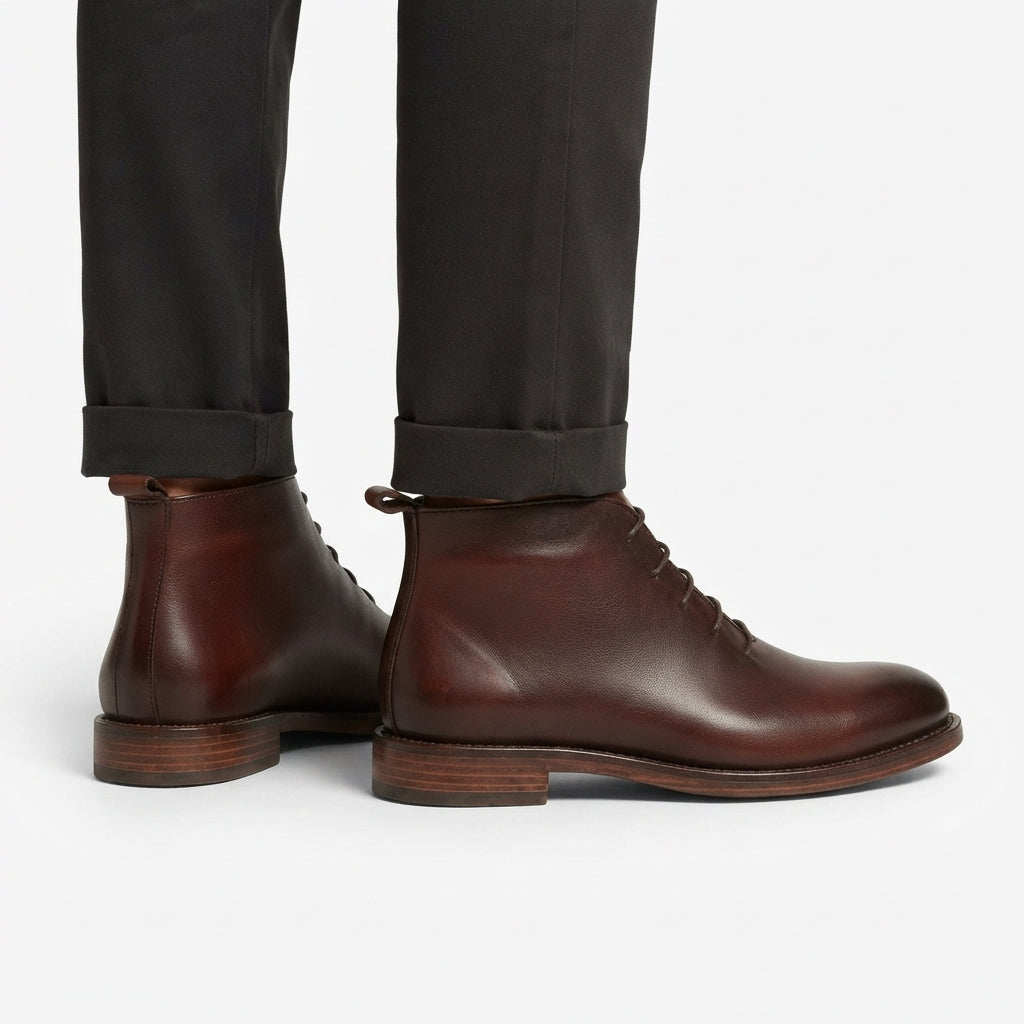Men's Refined Leather Ankle Boots