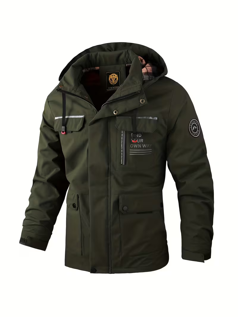 Men's Rugged Hooded Winter Jacket