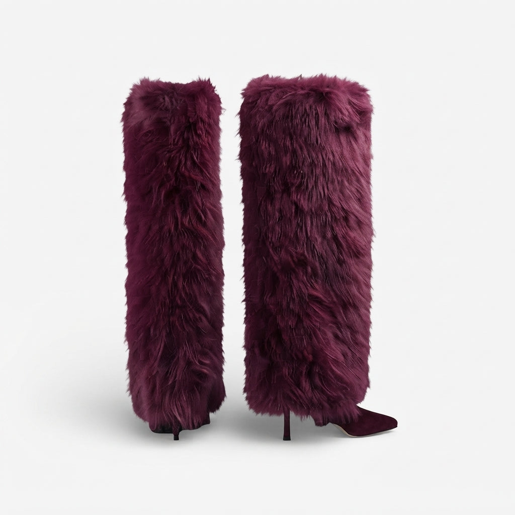 Women's Elegant Pointed Toe Knee High Boots