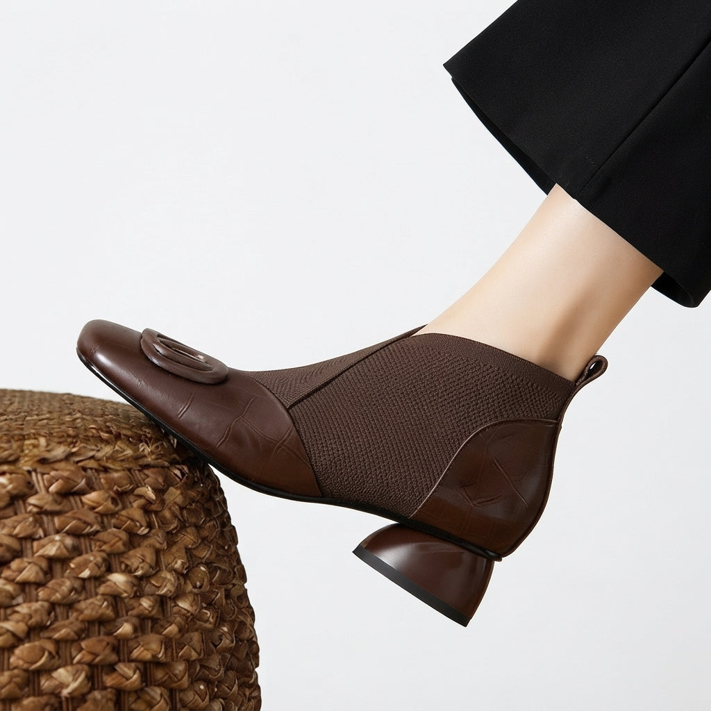 Women's Elegant Orthopedic Heeled Sock Boots